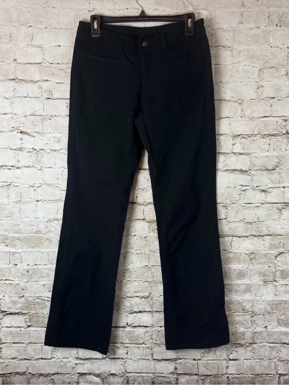 prAna Women's Size Small Black Pants Flap Pockets Cotton Spandex Breathe Casual